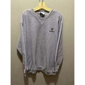 Vintage NFL Oakland Raiders Oversized Grey Wolfe Fleece Pullover Men’s Sz XL